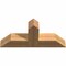 Ekena Millwork Portland Timber Gable Bracket, Western Red Cedar, 36"W x 16"H x 5 1/2"D x 5 1/2"F, 11/12 Pitch GBW036X16X0606POR00SWR - alternate 3